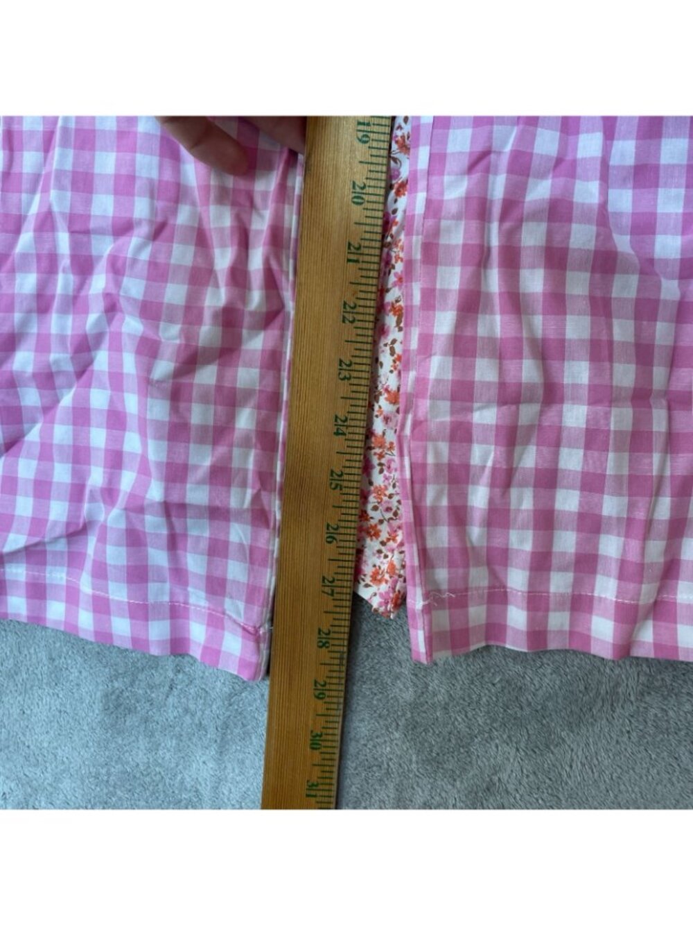 NWT Gap Women's XL Pajama Pants 2-Pack Pink Gingham & Floral Cotton C0849 - Picture 9 of 15